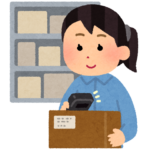 物流倉庫で働く人